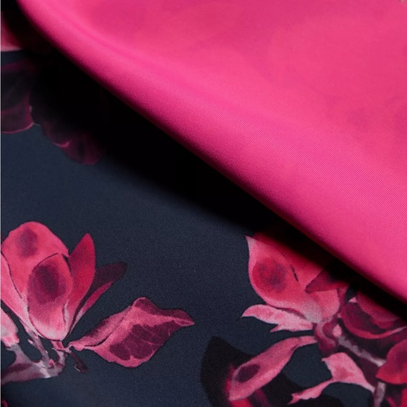 Wedding Guest/Mother of Bride/Groom. Saks 5th Ave exclusive. Navy/fuschia. Sz 10 - Picture 5 of 9